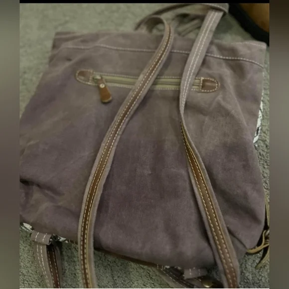 Myra Bag Backpack Leather & Calf Hair EUC - Picture 5 of 14